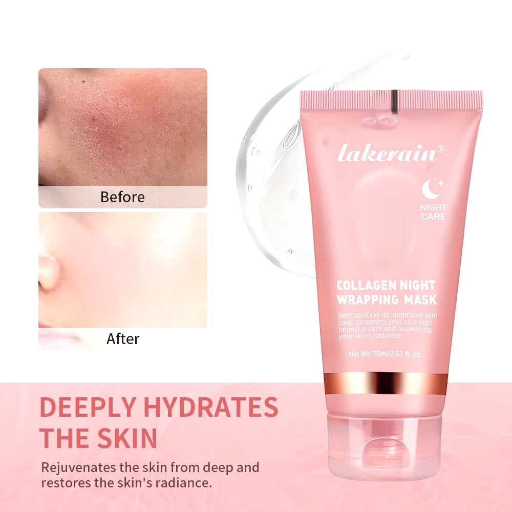 Korean Deep Collagen Mask Peel off Mask Face anti Wrinkle Lifting Skin Care Masks Bio Pack Night Wrapping Woman Overnight Skin