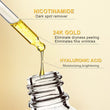 Niacinamide Serum Hyaluronic Acid for Face 24K Gold Essence Whitening Anti-Aging Collagen Facial Serum Skin Care Products
